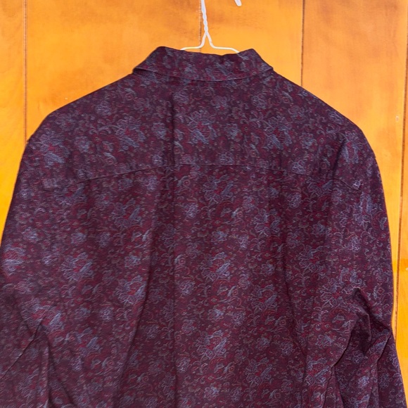 Massimo Dutti Dark Red Patterned Shirt - Picture 7 of 8